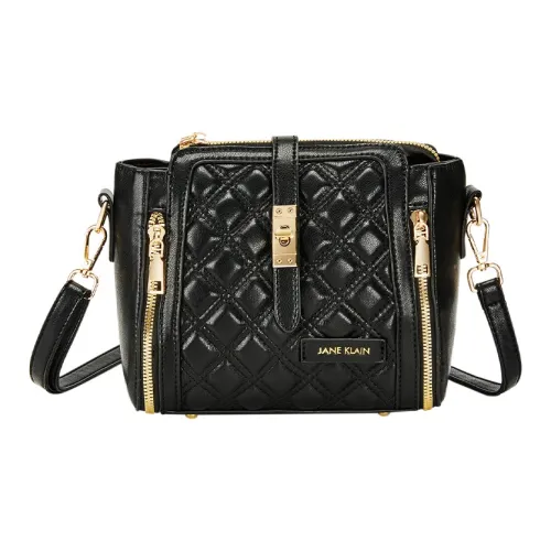 JANE KLAIN Synthetic Leather Shoulder Bag, Crossbody Bag, Handbag Regular Women's Black/White