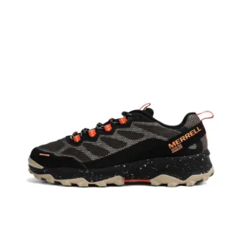 MERRELL Speed Strike GTX Cushioning Wear-Resistant Low-Top Outdoor Shoes Men's Black Orange