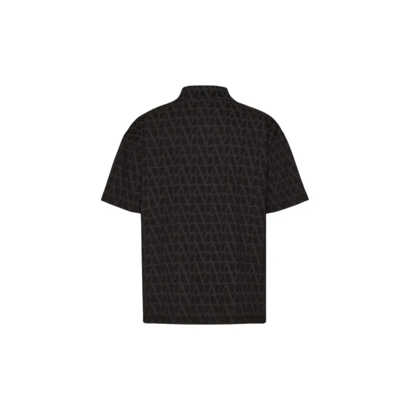 Valentino Toile Iconographe Straight Hem Polo Shirt-1