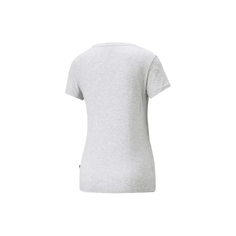 PUMA ESS+ LOGO POWER TEE W T-Shirt Women's Gray-1
