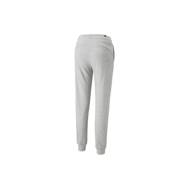 PUMA ESS+ LOGO POWER PANTS TR Knitted Sweatpants Women's Gray-1