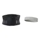 Black Waist Protector Belt[Double Steel Plates]+Light Gray Sports Headband