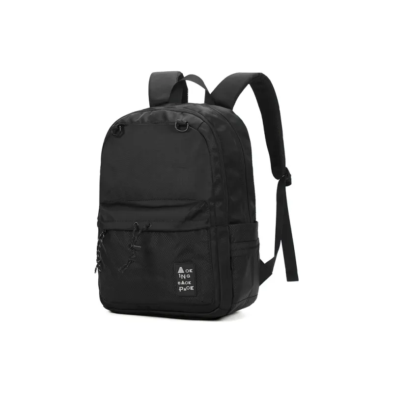 AOKING AK Polyester Backpack Medium Size Unisex Black Pink Khaki Army Green-12