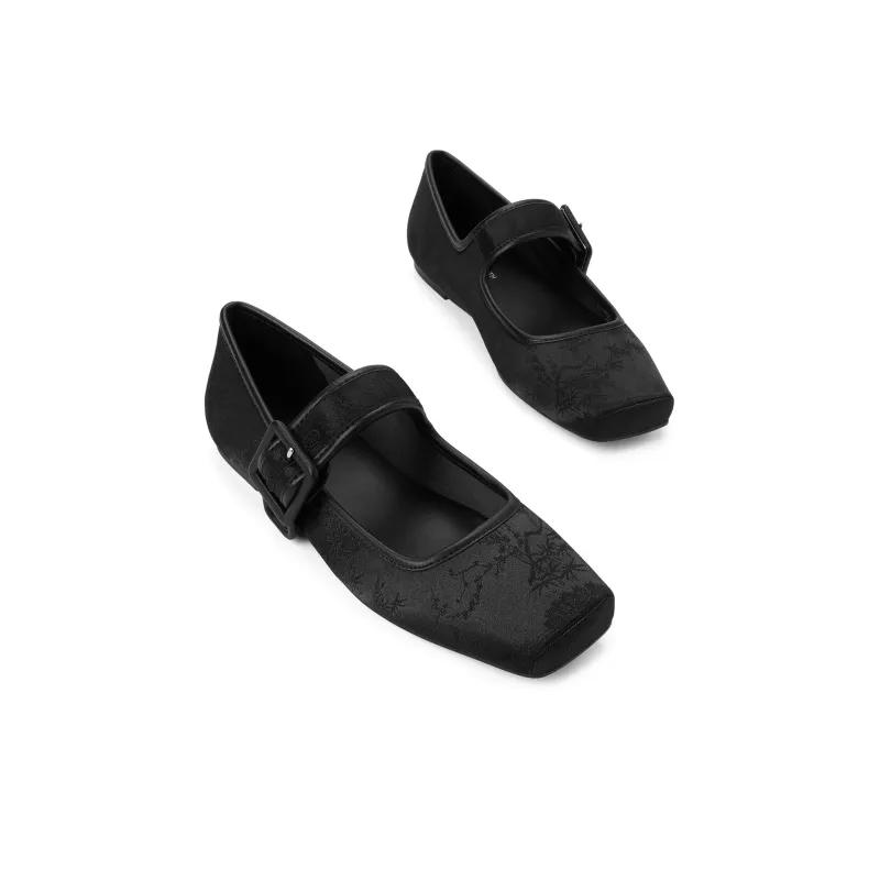 CHARLES&KEITH Small Charles & Keith Chinese Style New Chinese Style Women's Casual Shoes Flat Women's Multicolor-6