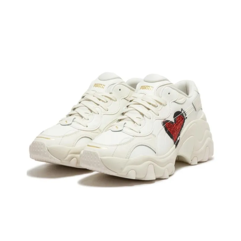 Puma Pulsar Wedge "CN Heart" Frosted Ivory Women's-3