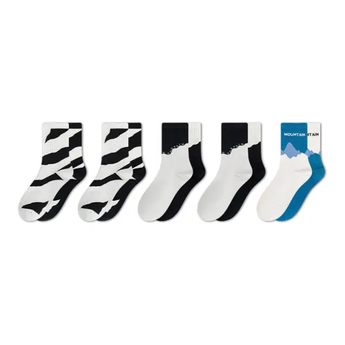 SALOATO Mid Calf Socks Women's 5 Pack