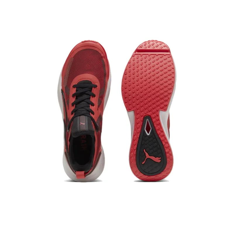PUMA Pwr Nitro Slip Resistant Low Top Training Shoes Men's Red Black-3