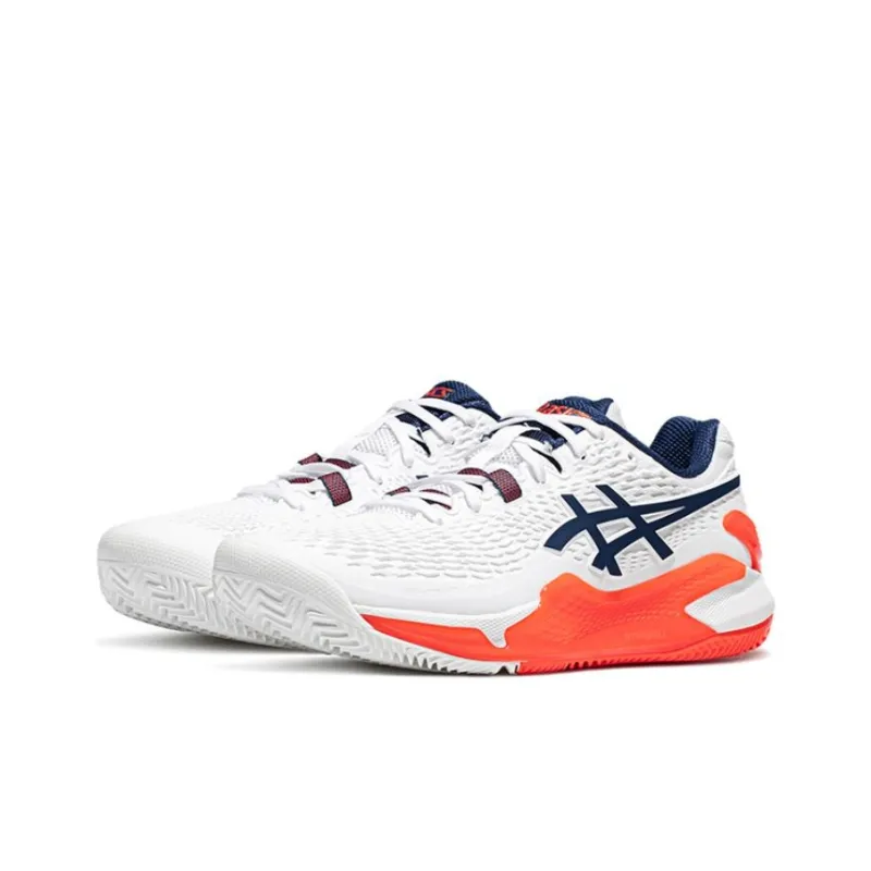 Asics Gel Resolution 9 Clay White Blue Expanse-1