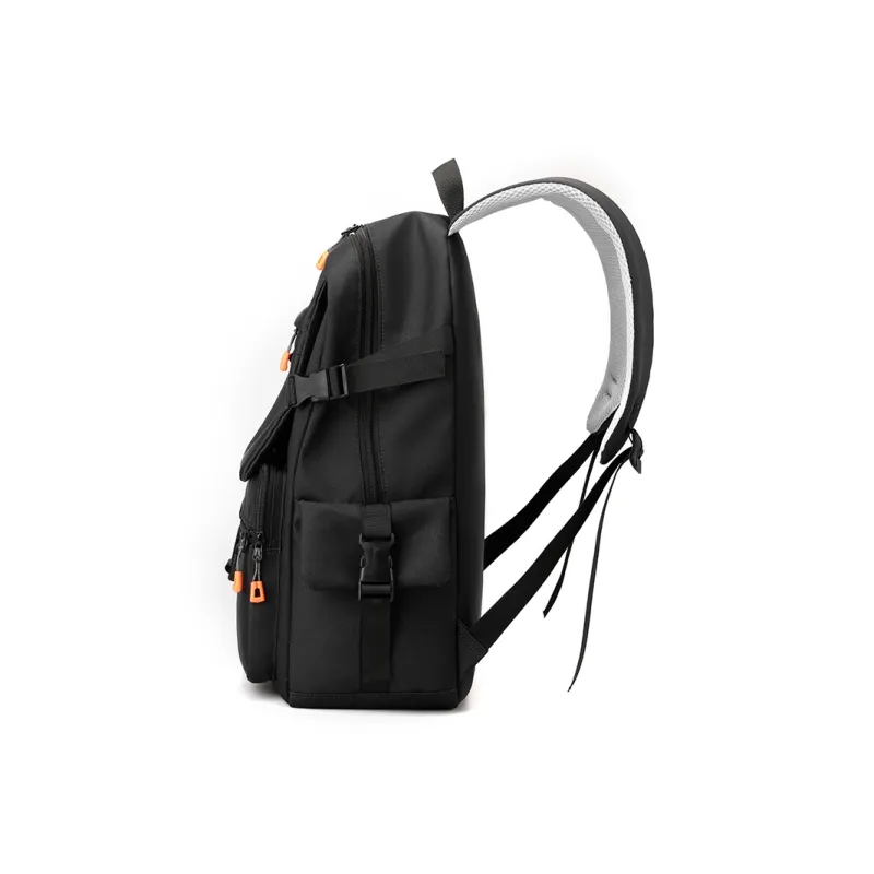 Alcohol Dragon Nylon Backpack Regular Men's Black/Gray-3