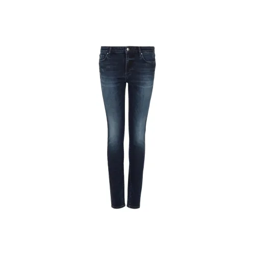ARMANI EXCHANGE Logo appliqué Whiskering effect Skinny cut Jeans