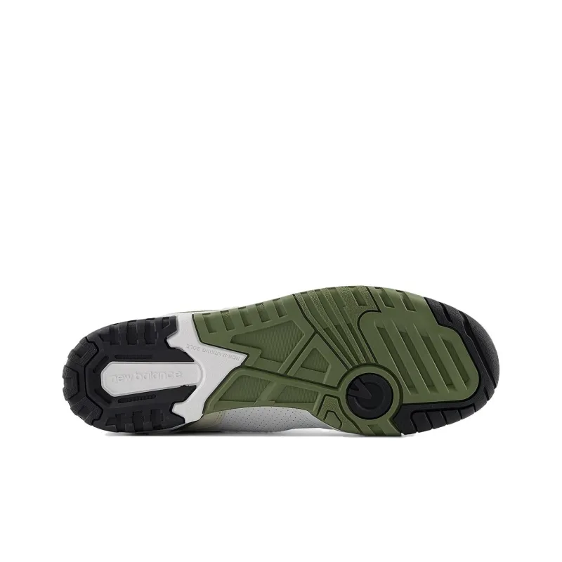 New Balance 550 White Dark Olivine-4