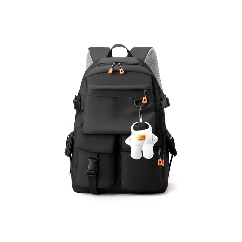 Alcohol Dragon Nylon Backpack Regular Men's Black/Gray-1