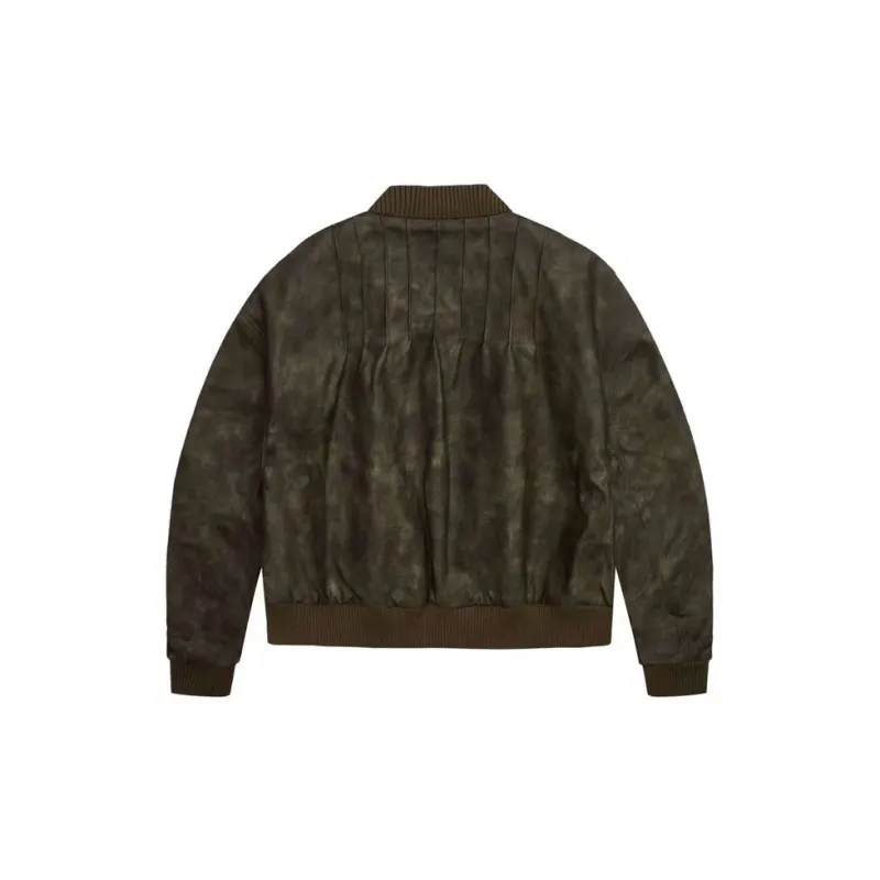 TEKABLU Leather Jacket Unisex Graphite Green-1