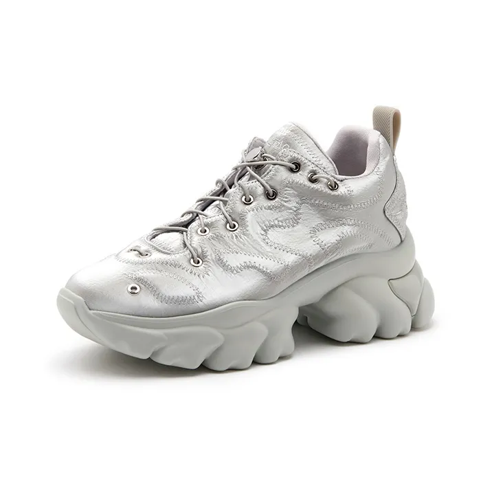 Talitaqoom Anti-Slip And Wear-Resistant Lightweight Height Increasing Low-Top Chunky Sneakers Women's-1