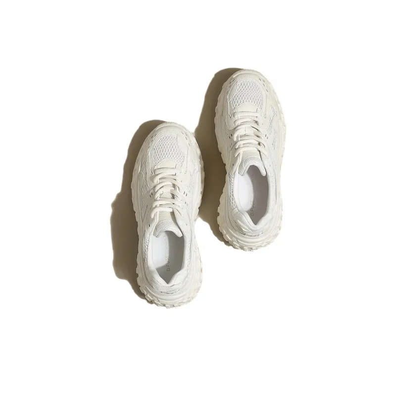 D:FUSE SCANDINAVIA Wear-Resistant Breathable Lightweight Height Increasing Low-Top Chunky Sneakers Women's-13
