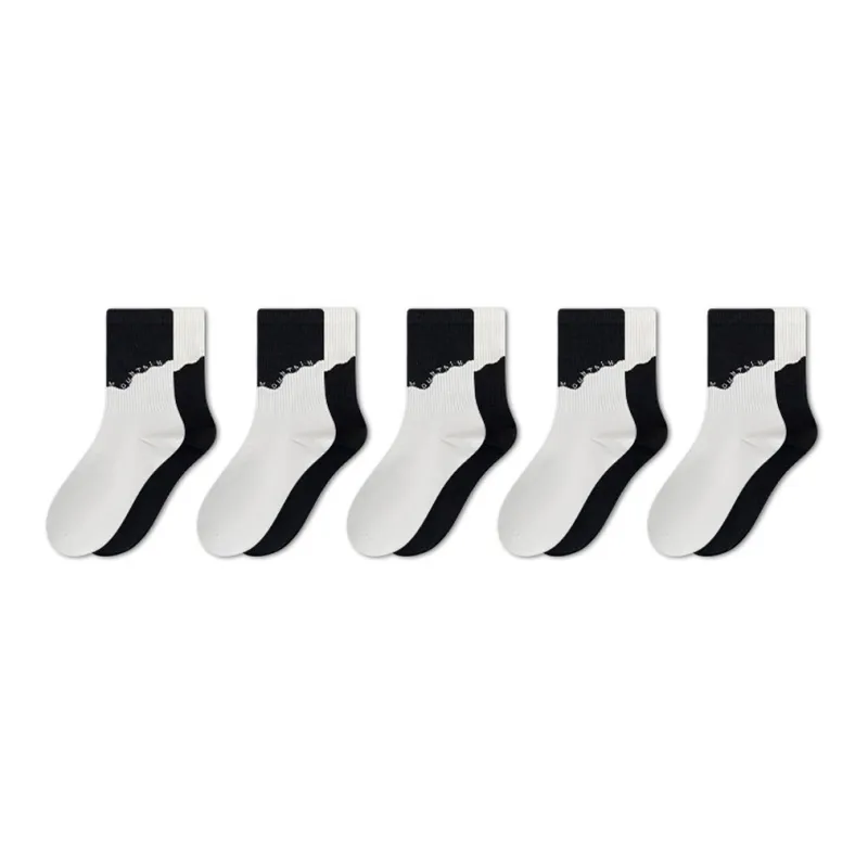 SALOATO Mid Calf Socks Women's 5 Pack-18