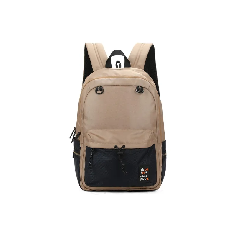AOKING AK Polyester Backpack Medium Size Unisex Black Pink Khaki Army Green-8