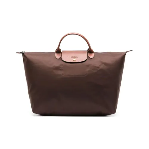 LONGCHAMP Recycled Canvas Canvas Bag Handbags Small Size Women's Ebony
