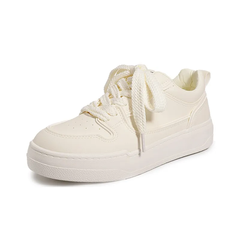 Miss Zhang Low-Top Skateboard Shoes Women's Beige Khaki-1
