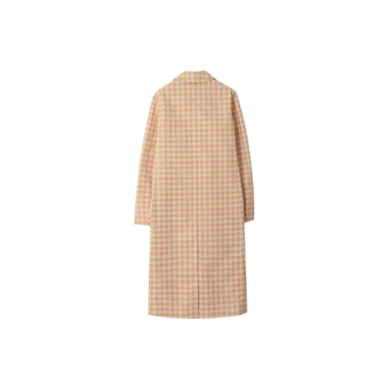 Burberry Check-Pattern Long Sleeved Coat-1