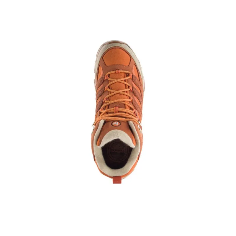 MERRELL MOAB 3 Smooth Mid Gore-Te Durable Breathable Mid-Top Outdoor Shoes Men's Orange-3