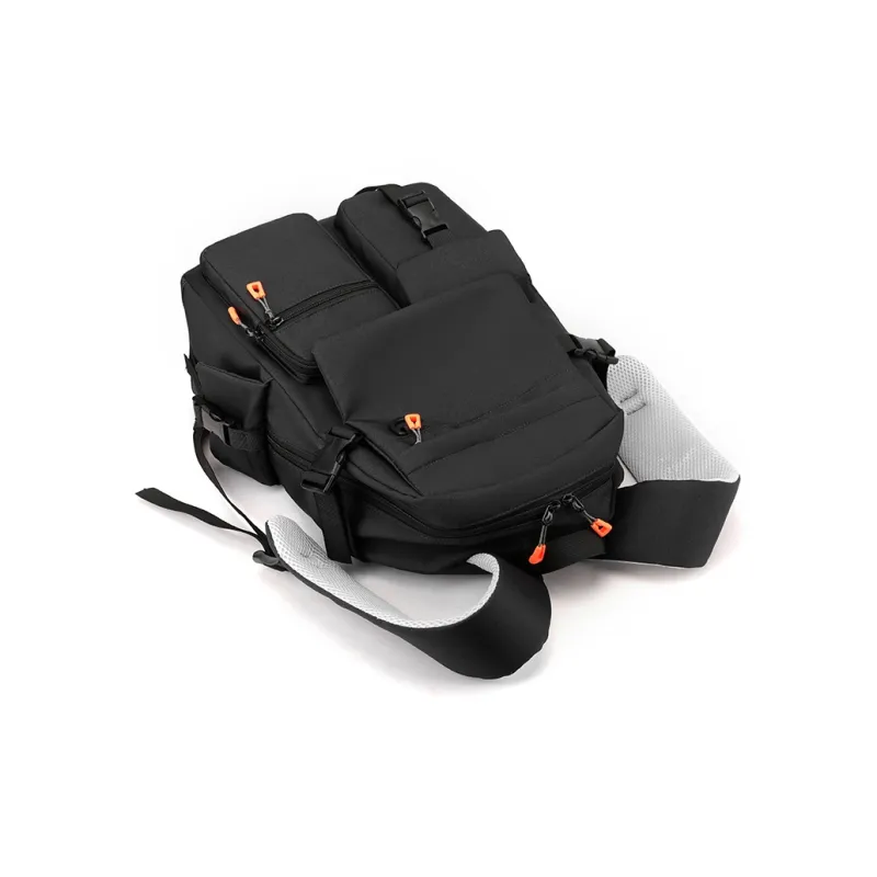 Alcohol Dragon Nylon Backpack Regular Men's Black/Gray-5