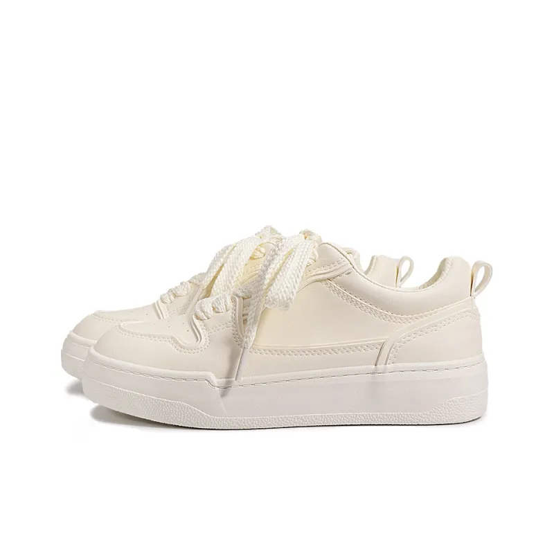 Miss Zhang Low-Top Skateboard Shoes Women's Beige Khaki-2