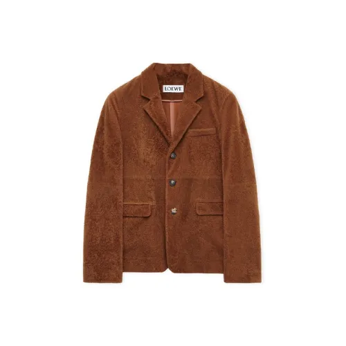LOEWE SS24 Jackets Coats Men's Brown