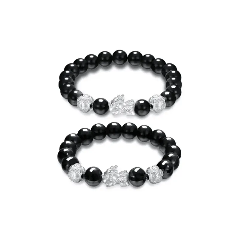 ZOKS Colored Glaze Jade Bracelets Unisex-2