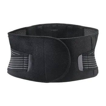 PEAK Back Support Braces Badminton Basketball Breathable Protective Compression Black Polyester Nylon Spandex Unisex