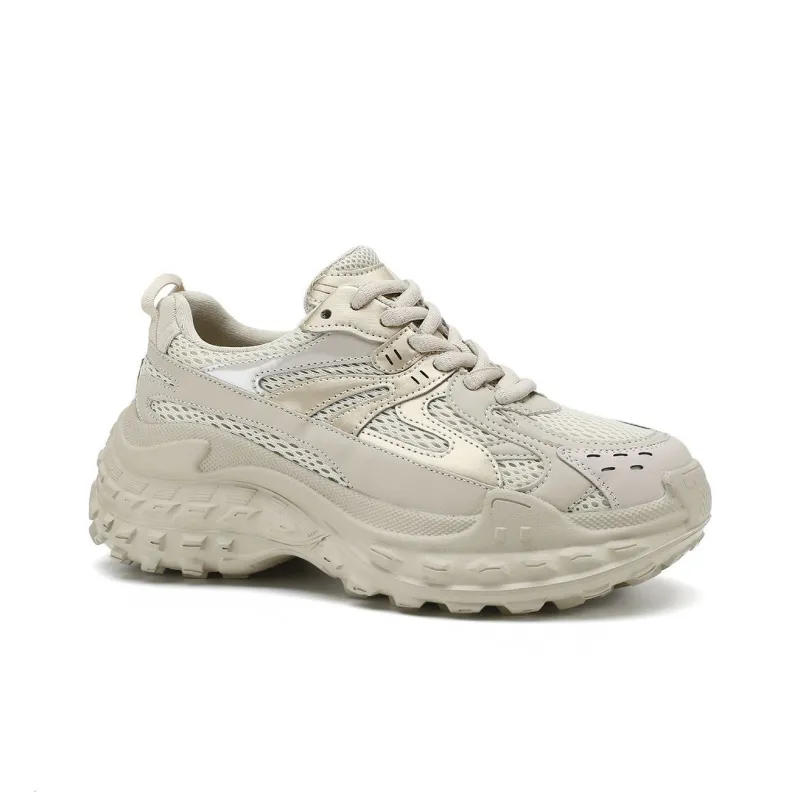 D:FUSE SCANDINAVIA Wear-Resistant Breathable Lightweight Height Increasing Low-Top Chunky Sneakers Women's-2
