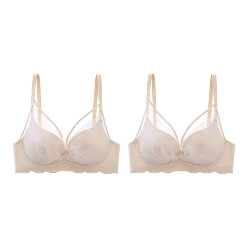 Lanza Bra Women's Gift Box Set Champagne Skin-38
