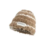 Brown with White Stripes