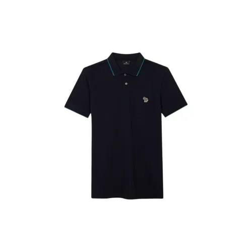 Paul Smith Polo Shirts Men Marine Blue