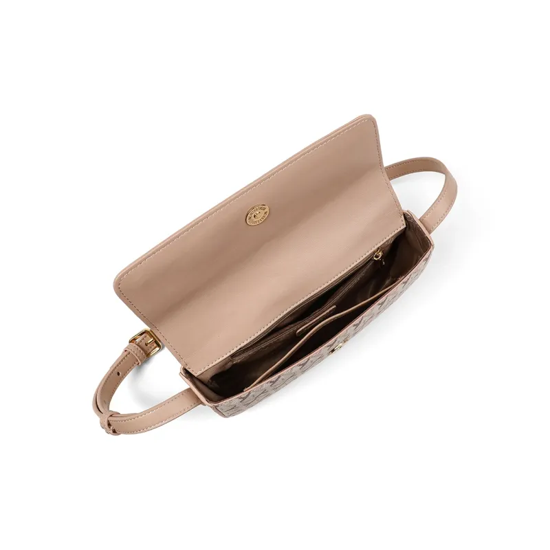 Teenmix PVC Envelope Bag, Shoulder Bag Medium Size Women's Cherry Blossom Pink/Mocha-5