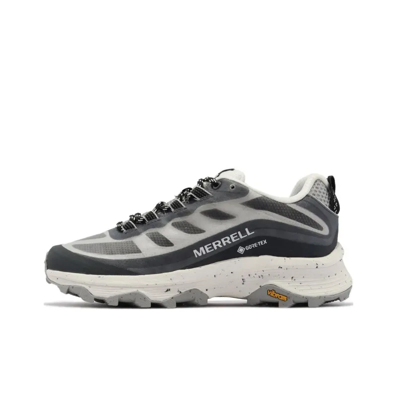 MERRELL Moab Speed Mid GTX Durable Breathable Low-Top Outdoor Shoes Women's Beige Black-0