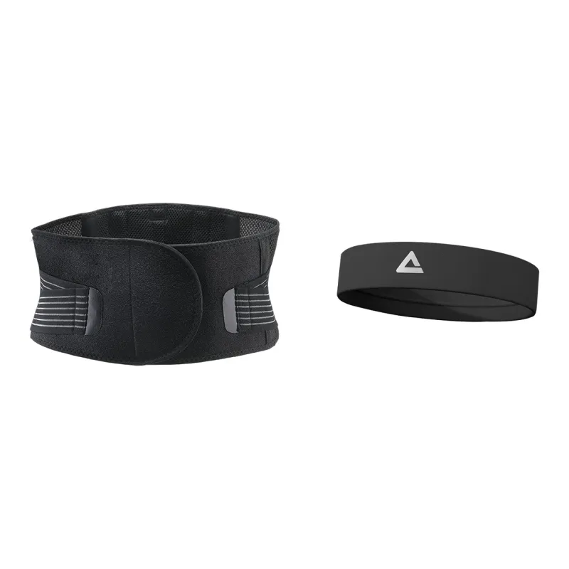 PEAK Back Support Braces Badminton Basketball Breathable Protective Compression Black Polyester Nylon Spandex Unisex-0