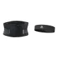 Black Waist Protector with Dual Steel Plates+Black Sports Headband