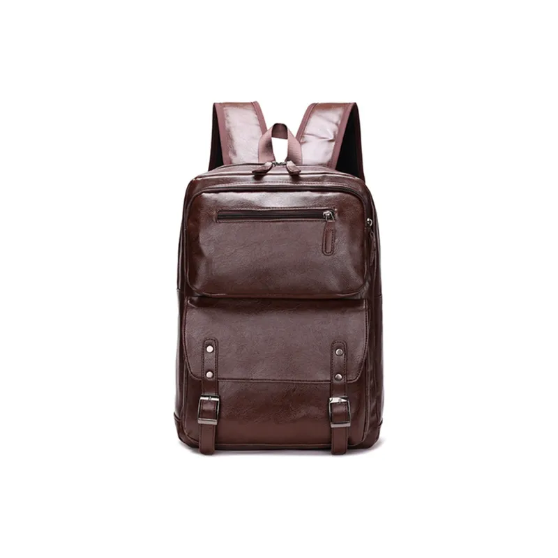 Slazenger PU Backpack Regular Men's Black/Dark Brown-5