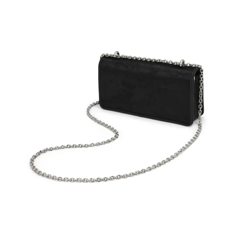 CHARLES&KEITH Satin Chain Small Square Bag Small Size Women's Solid Color-6