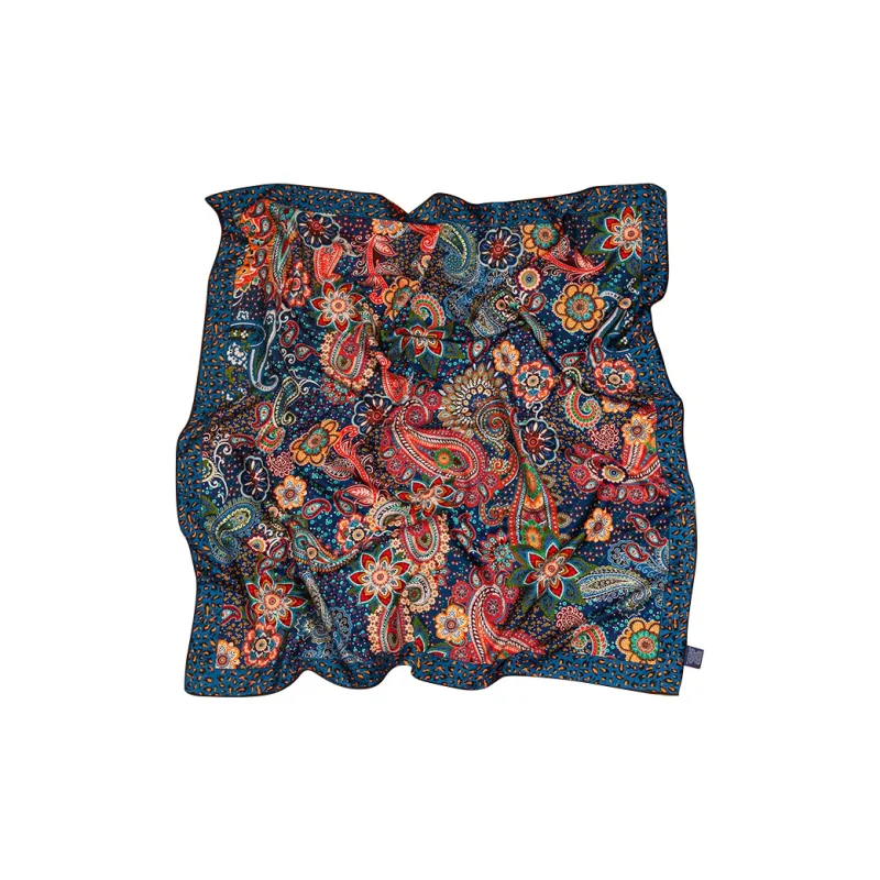 SILKUEEN Wool, Mulberry Silk Scarves Unisex-3