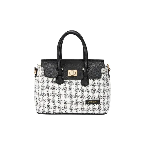JANE KLAIN Fabric+Synthetic Leather Shoulder Bag Crossbody Bag Handbag Regular Women's Black/Red