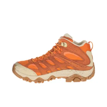 MERRELL MOAB 3 Smooth Mid Gore-Te Durable Breathable Mid-Top Outdoor Shoes Men's Orange