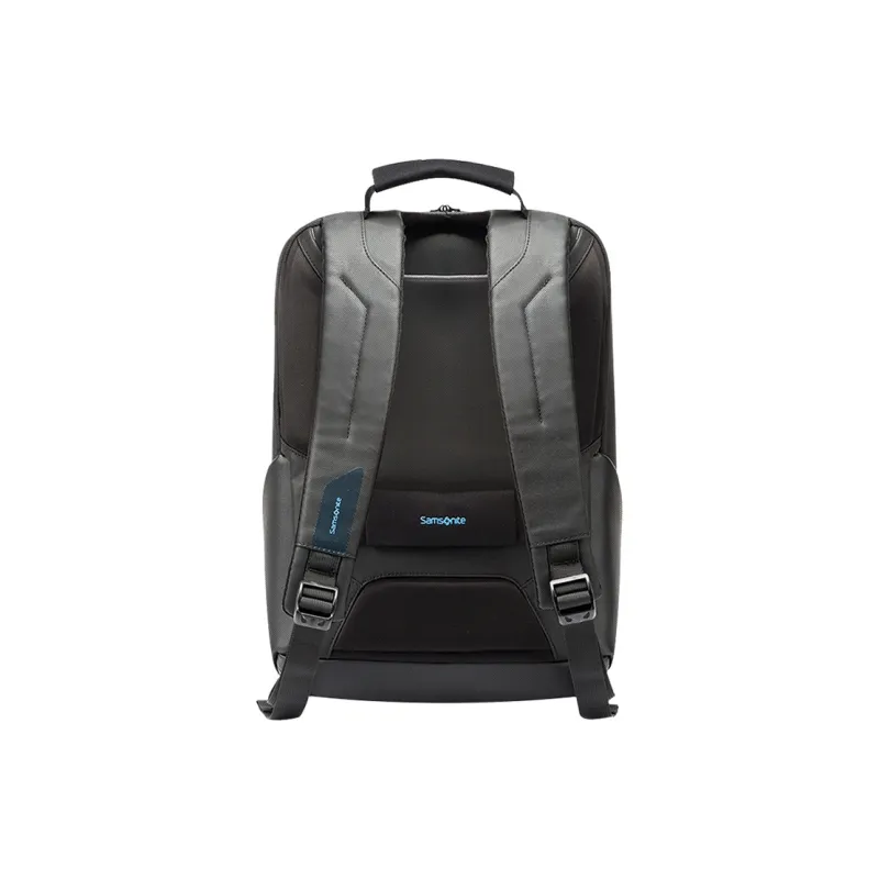 SAMSONITE PU Textile Backpack Large Size Unisex Black-3