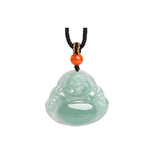 With The Heart Of The Jade Glutinous Jade Jadeite Necklaces Women's