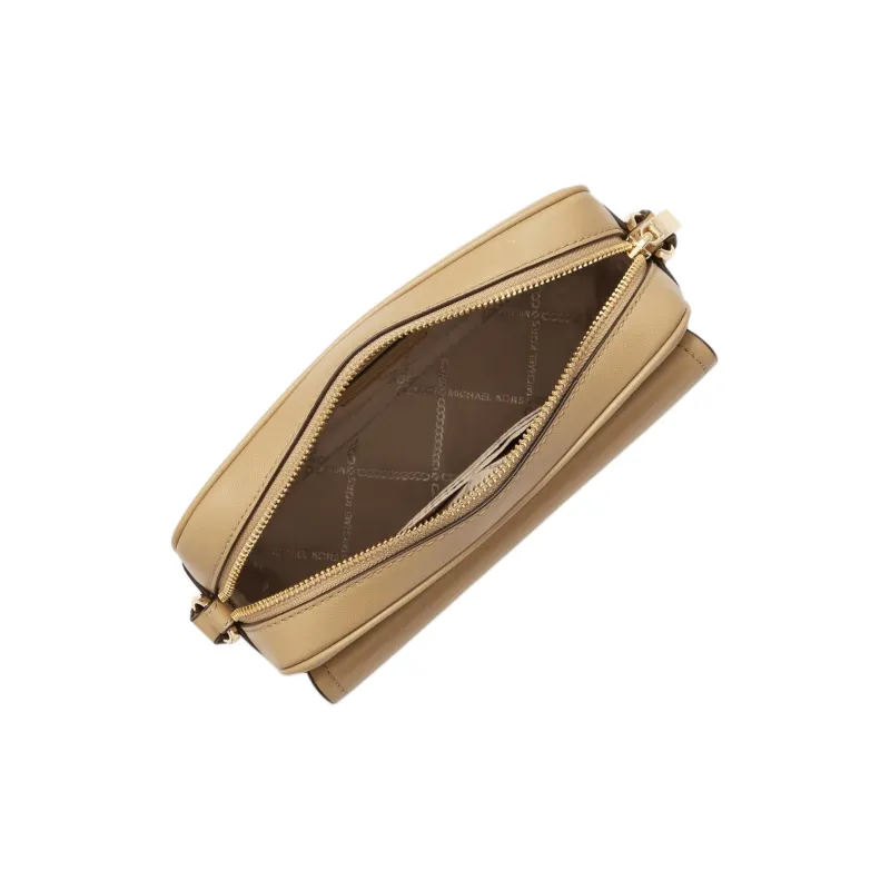 MICHAEL KORS PARKER Cow Leather Shoulder Bag, Crossbody Bag Medium Size Women's Camel-2