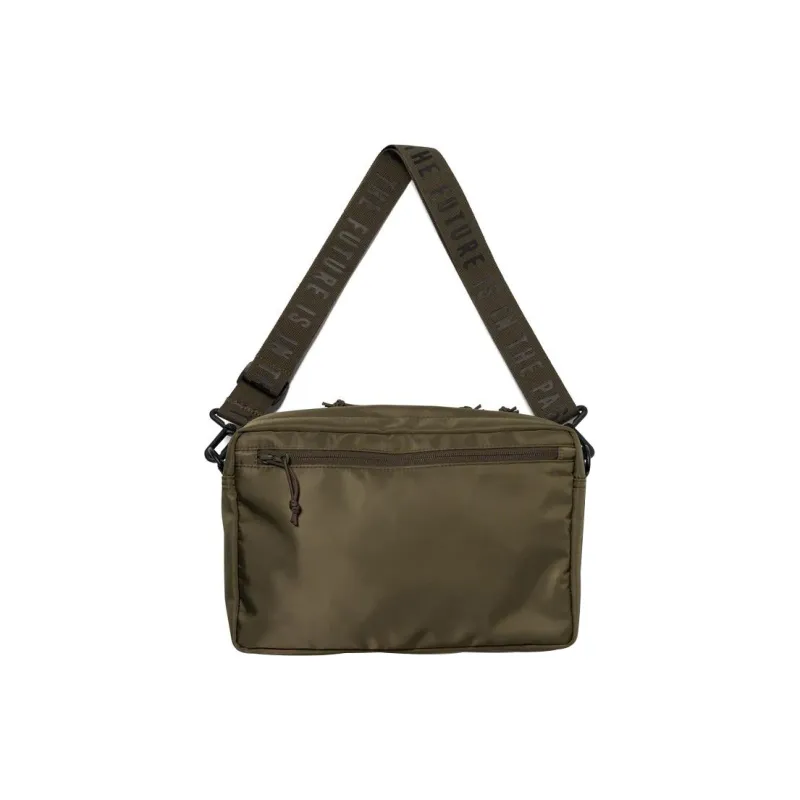 HUMAN MADE Nylon One Shoulder Handbag Crossbody Bag Large Size Unisex Green-1