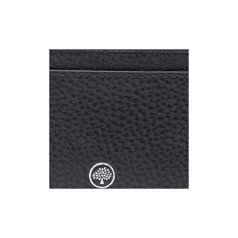 Mulberry Grained Leather Card Holder Women's Black-4