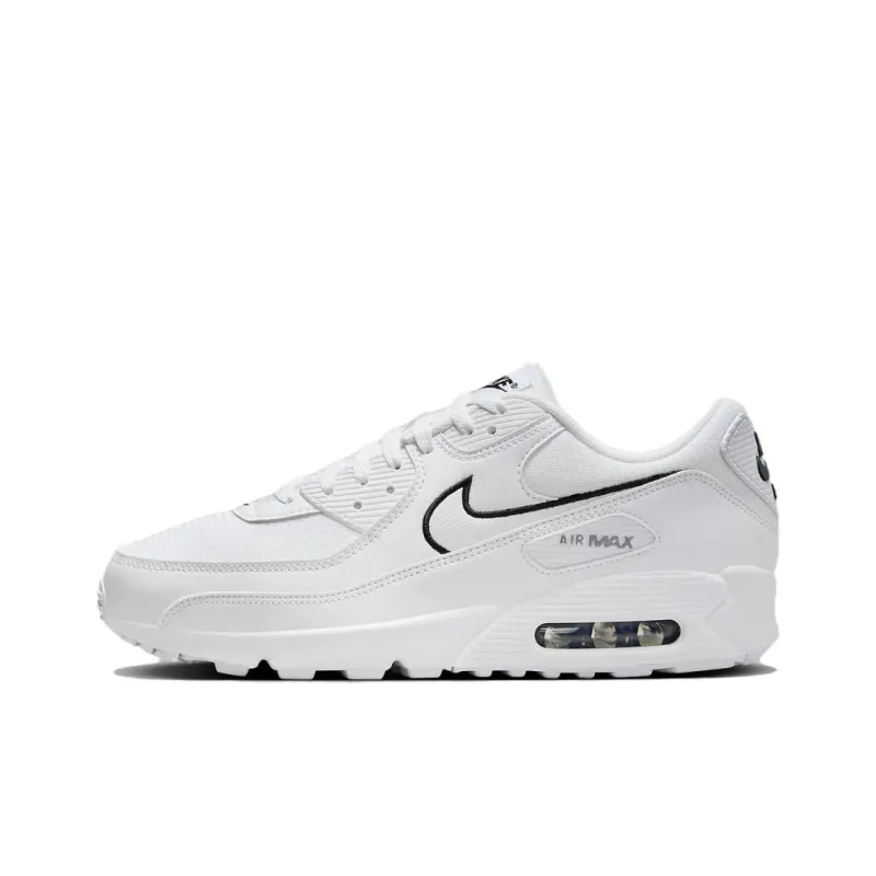 Nike Air Max 90 White Black Outlined Swoosh-0