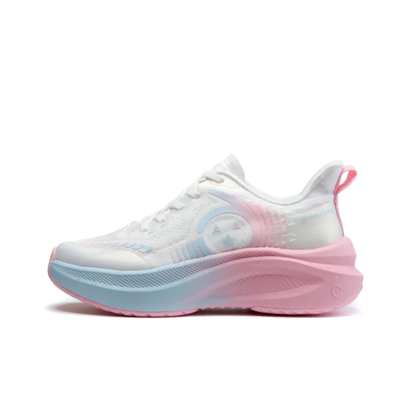 HUITENG Running Shoes Unisex Low Top Aurora Blue/Flame Red/Glacier White/Starry Black/Starry Pink-20